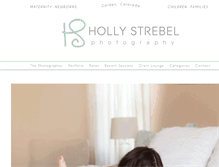 Tablet Screenshot of hollystrebelphotography.com